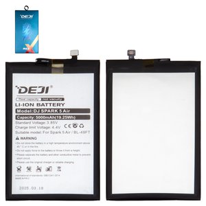 Аккумулятор Deji BL 49FT для Tecno Pop 4 Pro BC3 , Pop 5 Lite, Pop 5 LTE, Spark 5 KD7S , Spark 7 Go KF6m , Spark Go 2022 , Li ion, 3,85 B, 5000 мАч