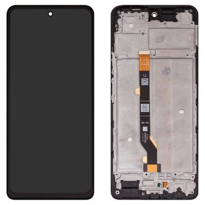 LCD compatible with Infinix Hot 40 Pro X6837 , black, with frame, High Copy 