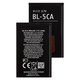 Batería BL-5CA puede usarse con Nokia 100, 1200, Li-ion, 3.7 V, 700 mAh, Original (PRC)