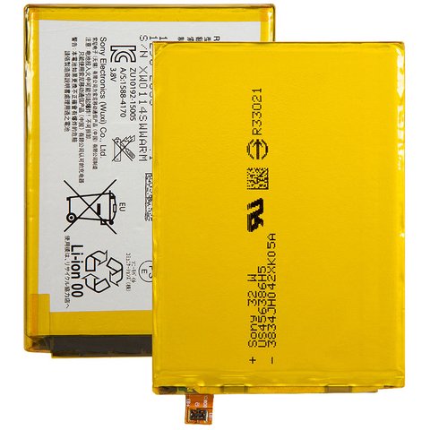 Batería LIS1605ERPC puede usarse con Sony E6853 Xperia Z5+ Premium, Li Polymer, 3.8 V, 3430 mAh, Original PRC 