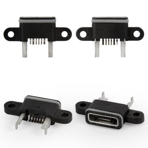 Conector de carga puede usarse con Xiaomi Mi 4, 6 pin, negro, micro USB tipo B