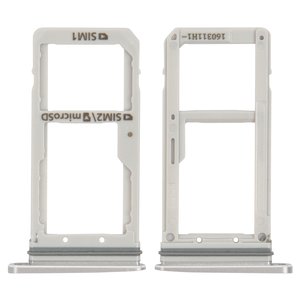 Sujetador de tarjeta SIM puede usarse con Samsung G930FD Galaxy S7 Duos, negro