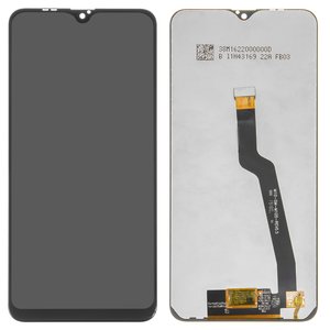 Pantalla LCD puede usarse con Samsung A105 Galaxy A10, M105 Galaxy M10, negro, sin marco, High Copy
