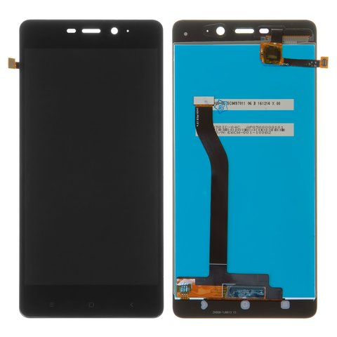 Pantalla LCD puede usarse con Xiaomi Redmi 4 Prime, negro, sin marco, High Copy