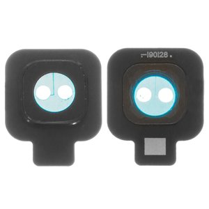 Vidrio de cámara puede usarse con Samsung J415 Galaxy J4+, negro, con marcos