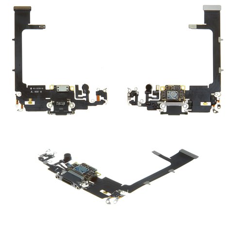Cable flex puede usarse con iPhone 11 Pro, del conector de carga, del conector de auriculares, verde, con micrófono, con componentes, PRC