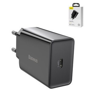 Adaptador de red Baseus Speed Mini, 20 W, Quick Charge, negro, 1 puerto, #CCFS SN01