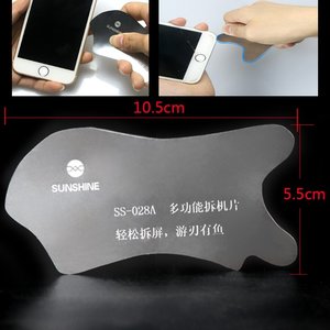 Herramienta para levantar pantalla, cristal táctil Sunshine SS 028A, espátula metálica