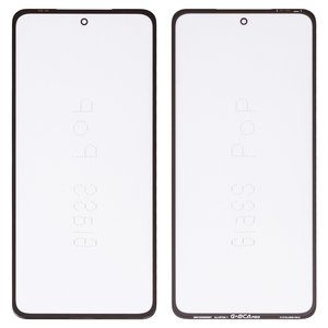 Vidrio de carcasa G+OCA PRO puede usarse con Motorola Moto G72 XT2255, con película OCA, negro