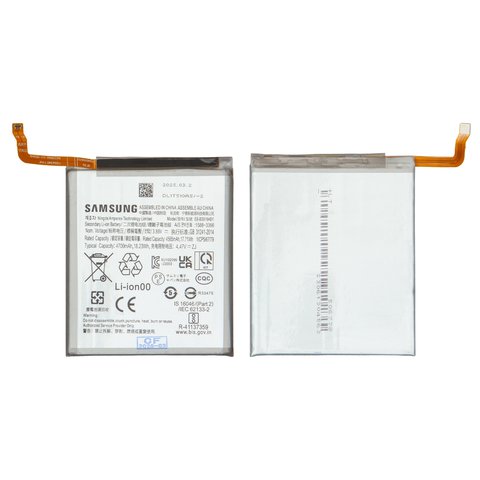 Batería EB BS916ABY puede usarse con Samsung S916 Galaxy S23 Plus, Li ion, 3.88 V, 4700 mAh, Original PRC 