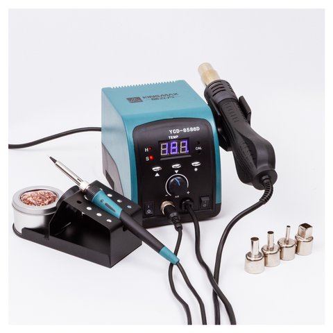 Estación de soldadura de aire caliente Kingmax 8586D, turbina