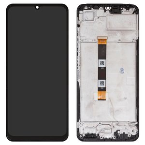 Pantalla LCD puede usarse con Realme C51, negro, con marco, High Copy