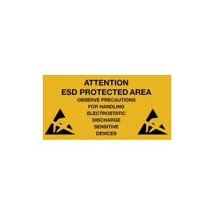 Наклейки попередження про антистатичну безпеку Warmbier 2850.300500.D  10 шт. 