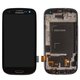 Дисплей для Samsung I9300i Galaxy S3 Duos, I9301 Galaxy S3 Neo, чорний, Оригінал (переклеєне скло)