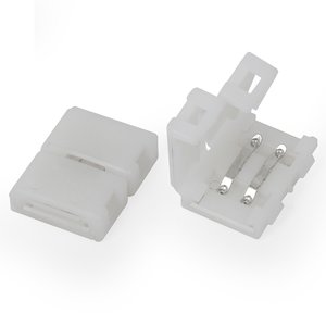 Прямий 2 контактний конектор для з'єднання RGB світлодіодних стрічок SMD3528 2835