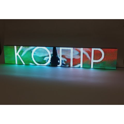 RGB LED дисплей для рекламы 960 мм × 160 мм, 192 × 32 точек , IP20