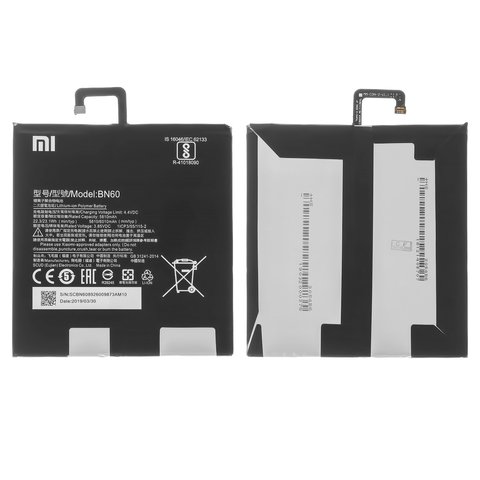Аккумулятор BN60 для Xiaomi Mi Pad 4, Li Polymer, 3,85 B, 6010 мАч, Original PRC 