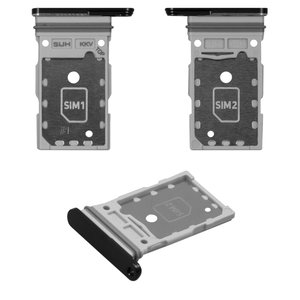 Держатель SIM карты для Samsung S908B Galaxy S22 Ultra 5G, черный