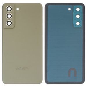 Задняя панель корпуса для Samsung G990B Galaxy S21 FE 5G, зеленая, со стеклом камеры, olive