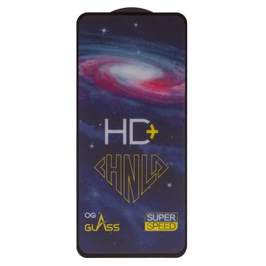 Защитное стекло All Spares для Motorola Moto G72 XT2255, 0,33 мм 9H, совместимо с чехлом, Full Glue, черный, cлой клея нанесен по всей поверхности, HD+