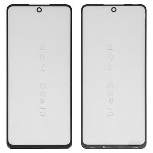 Скло корпуса G+OCA PRO для Tecno Pova 2, Pova 3; Infinix Note 11 Pro X697 , з ОСА плівкою, чорне