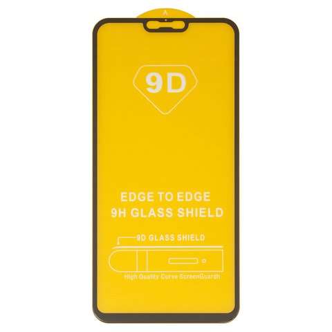 Захисне скло для Xiaomi Mi 8 Lite 6.26", Redmi Note 6 Pro, сумісне з чохлом, Full Glue, без упаковки , чорний, M1808D2TG