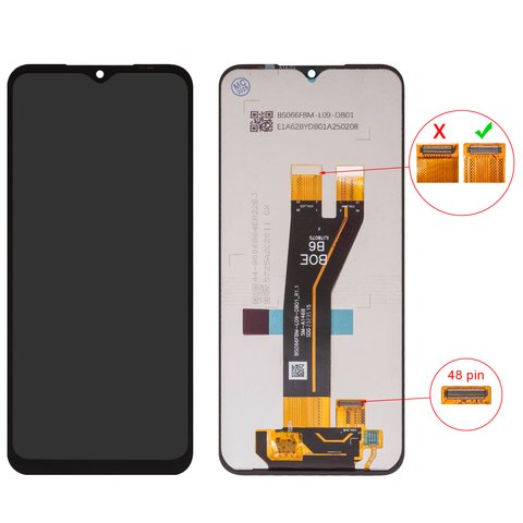 Дисплей для Samsung A146B Galaxy A14 5G, черный, без рамки, Box  48 pin, BS066FBM L09 DB01_1.1