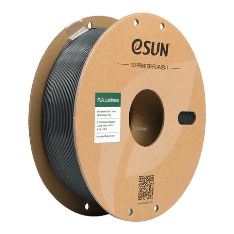 Филамент для 3D принтера eSUN PLA Luminous Cored Green, 1 кг