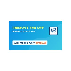 iRemove FMI OFF iPad Pro 11 inch 1TB лише WiFi моделі [iPad8,2]