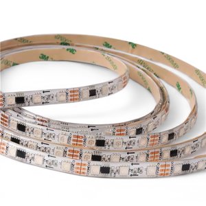 Світлодіодна стрічка RGB SMD5050, WS2811 (біла, з управлінням, IP65, 12 В, 30 діодів/м, 5 м) Світлодіодна стрічка RGB SMD5050, WS2811 (біла, з управлінням, IP65, 12 В, 30 діодів/м, 5 м)